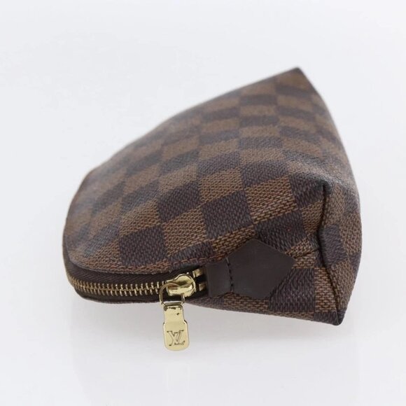 Authentic LOUIS VUITTON Damier Ebene Pochette Cosmetic PM Pouch bst276-121025 - Picture 4 of 16